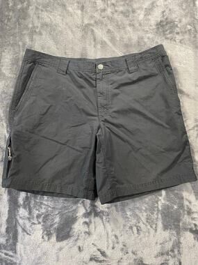 Columbia Mens Size 42 Outdoor Utility Hiking Shorts Black Zipper Pocket